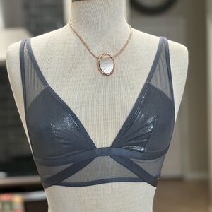Shimmery Gray Mesh Bralette Same Day Shipping Size 32A/B Bundle Bras and Save 💰
